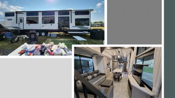 Luxury Getaway: 2023 Forest River Grand Villa Salem 42View RV Rental