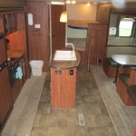 Inside of travel trailer