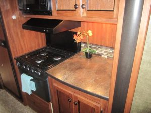 RV rental kitchen