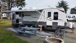 RV Rental set up at Pismo Coast Village