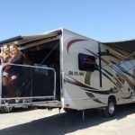 Girls on deck of RV Rental