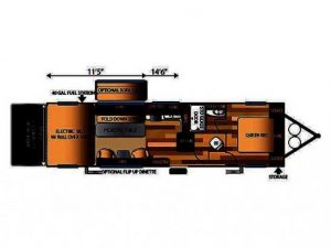 Floor Plan Toyhauler Desert