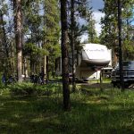 RV Set up at a campground