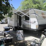 RV Rental By Owner set at campsite