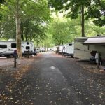 Hershey Park campground resort view of RV's on campsites