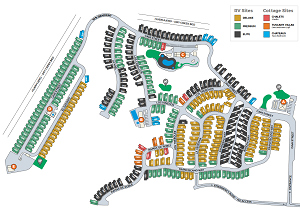 Cava Robles RV Resort Map