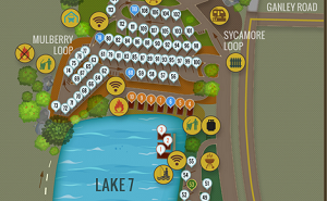 Santee Lakes Campground Map