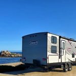 RV in front of beach