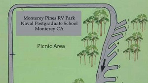 Monterey Pines RV Park Map