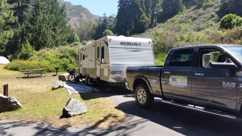 Travel trailer with Tow truck