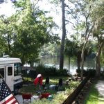 Yellow Jacket RV Park Campsite #4 looking at River