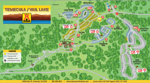 Vail Lake Campground Map of Campsites